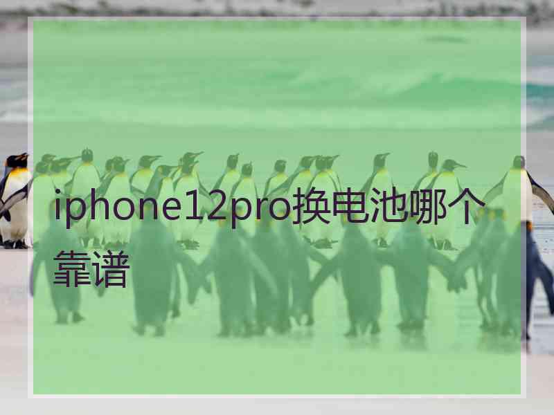 iphone12pro换电池哪个靠谱