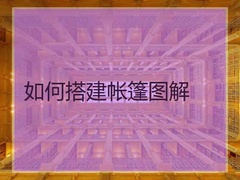 如何搭建帐篷图解