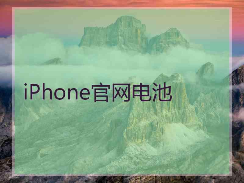 iPhone官网电池