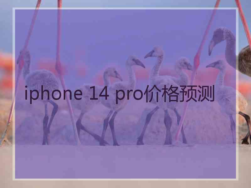 iphone 14 pro价格预测