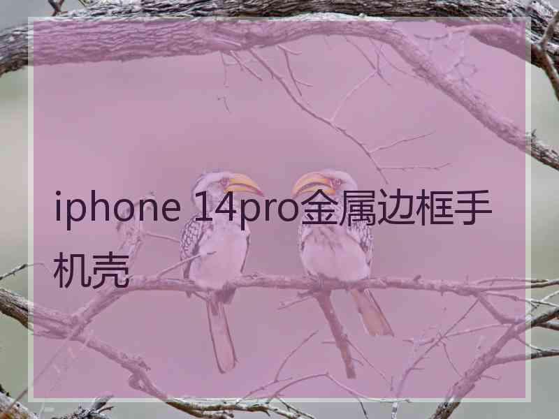 iphone 14pro金属边框手机壳