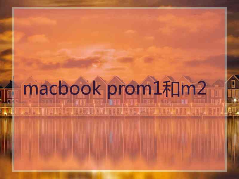 macbook prom1和m2