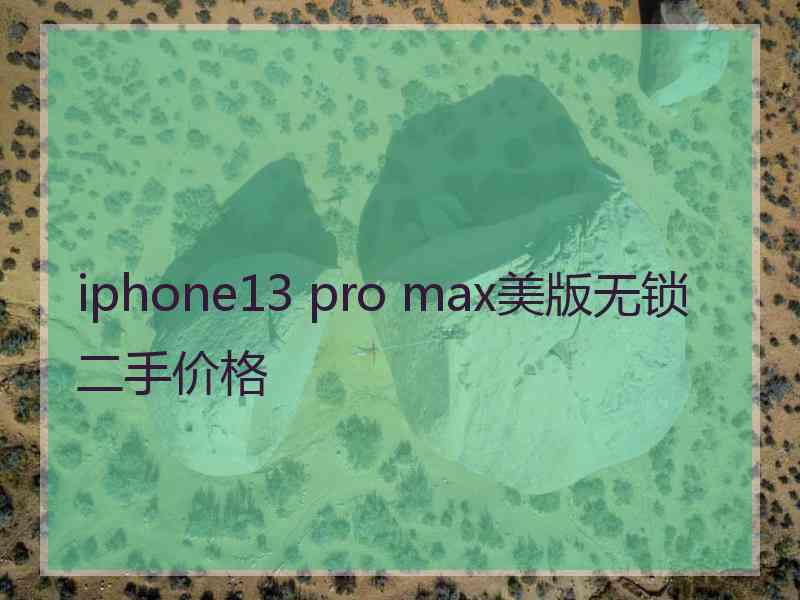 iphone13 pro max美版无锁二手价格