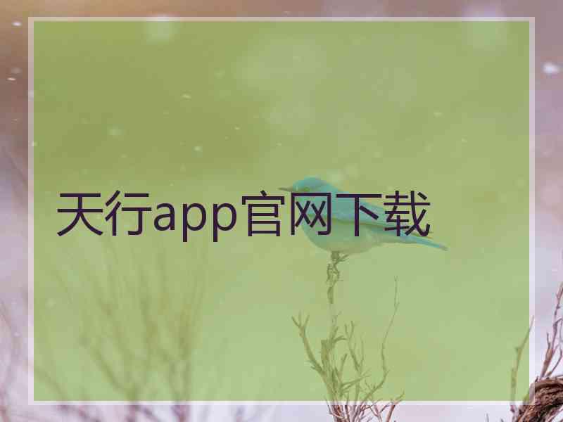 天行app官网下载