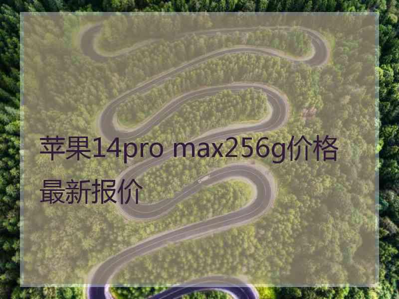 苹果14pro max256g价格最新报价