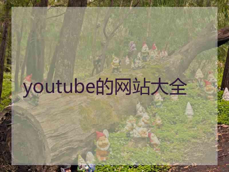 youtube的网站大全