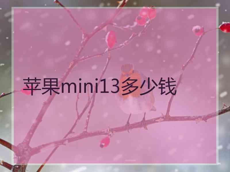 苹果mini13多少钱