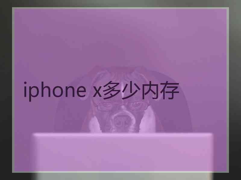 iphone x多少内存