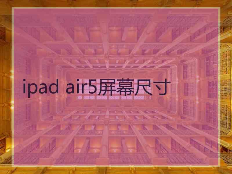 ipad air5屏幕尺寸