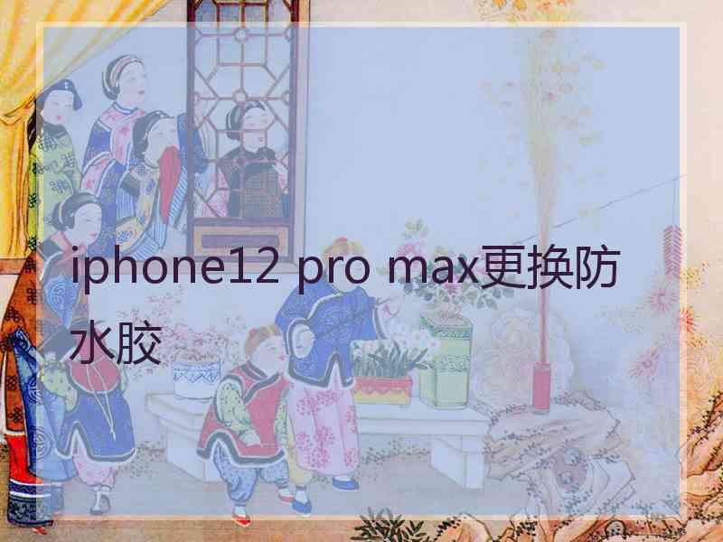 iphone12 pro max更换防水胶