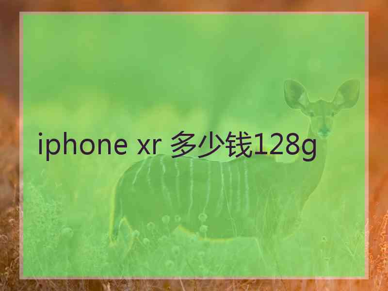 iphone xr 多少钱128g