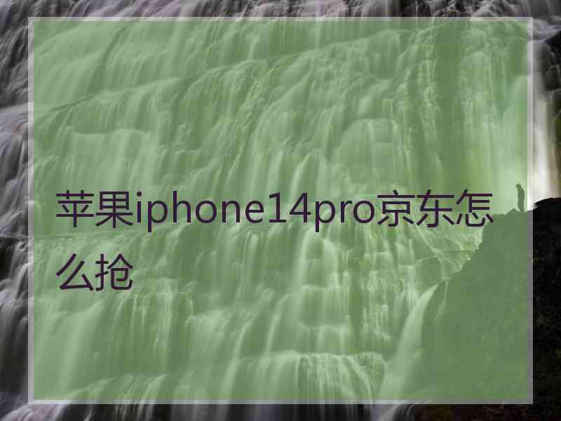 苹果iphone14pro京东怎么抢