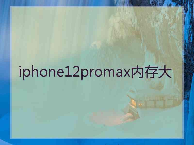 iphone12promax内存大