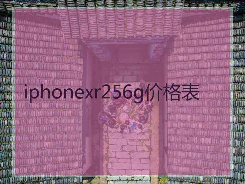 iphonexr256g价格表