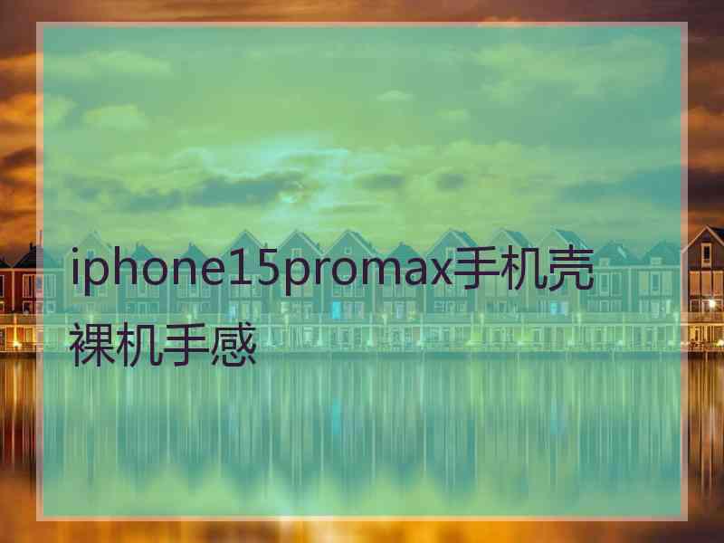 iphone15promax手机壳裸机手感