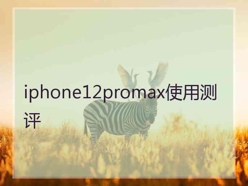 iphone12promax使用测评