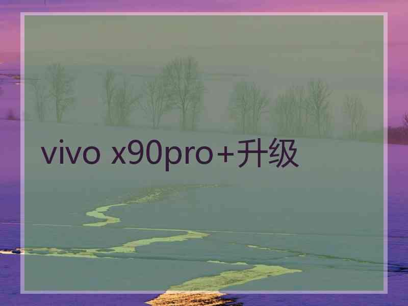 vivo x90pro+升级