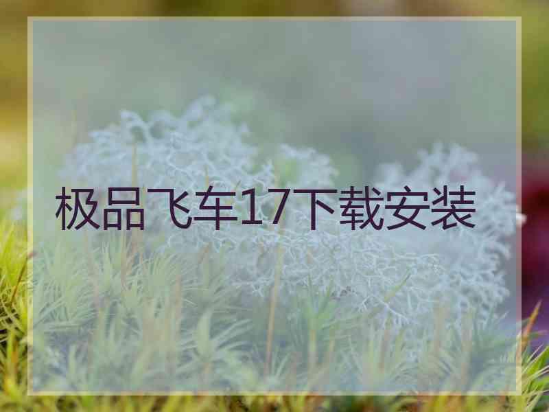 极品飞车17下载安装