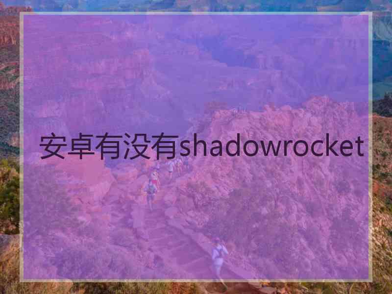 安卓有没有shadowrocket