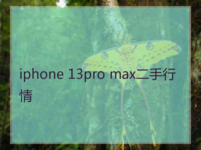 iphone 13pro max二手行情