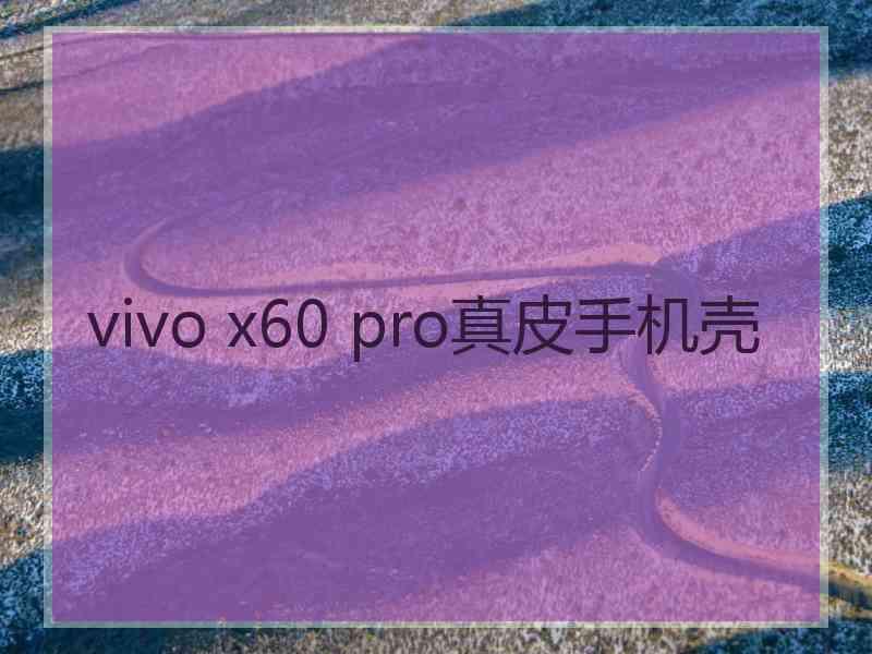 vivo x60 pro真皮手机壳