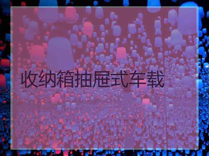 收纳箱抽屉式车载