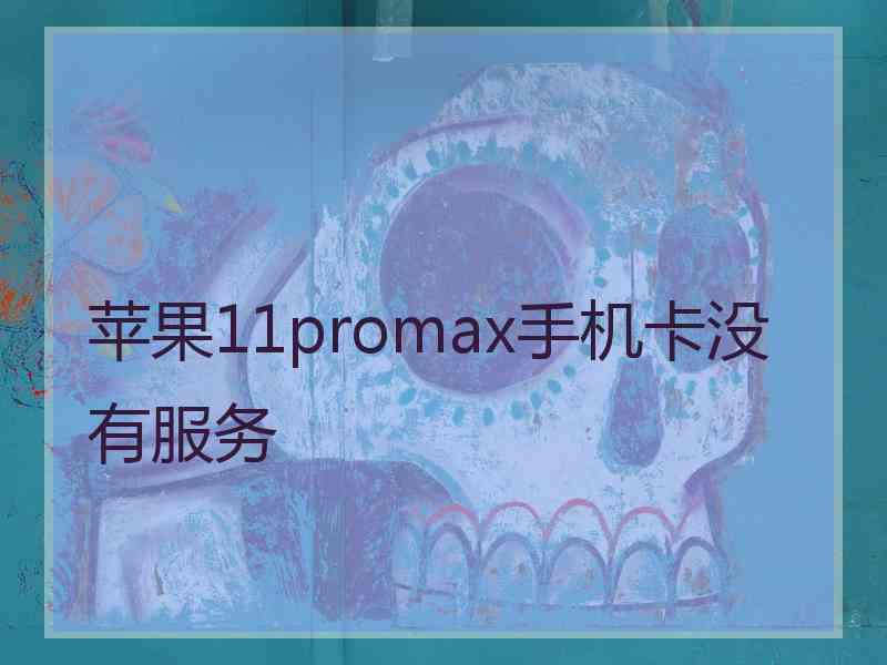 苹果11promax手机卡没有服务