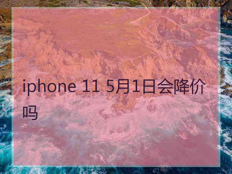 iphone 11 5月1日会降价吗