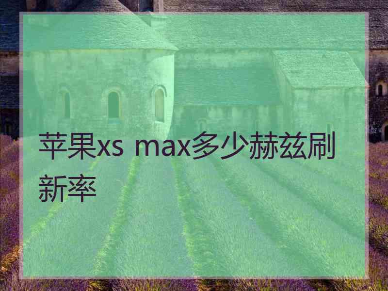 苹果xs max多少赫兹刷新率