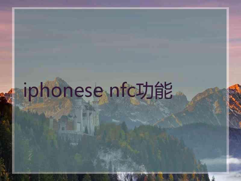 iphonese nfc功能