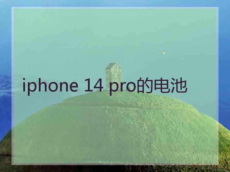 iphone 14 pro的电池