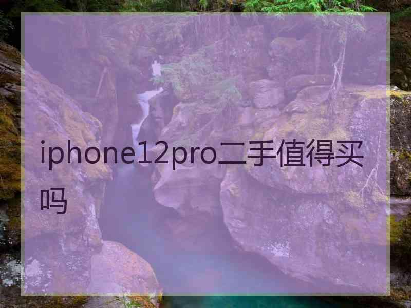 iphone12pro二手值得买吗