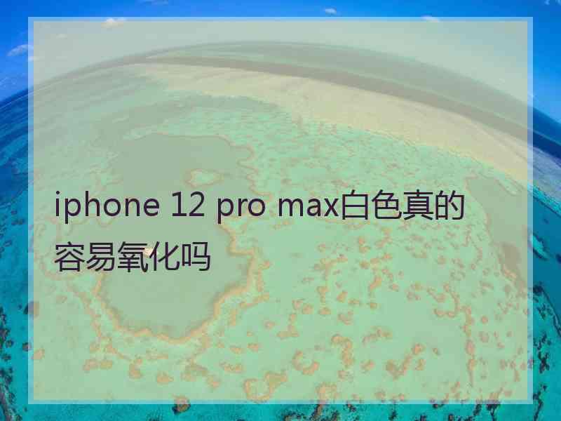 iphone 12 pro max白色真的容易氧化吗