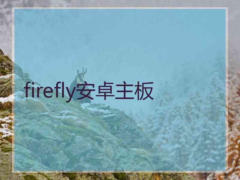 firefly安卓主板