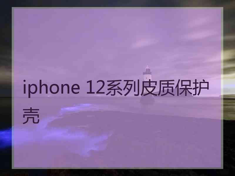 iphone 12系列皮质保护壳