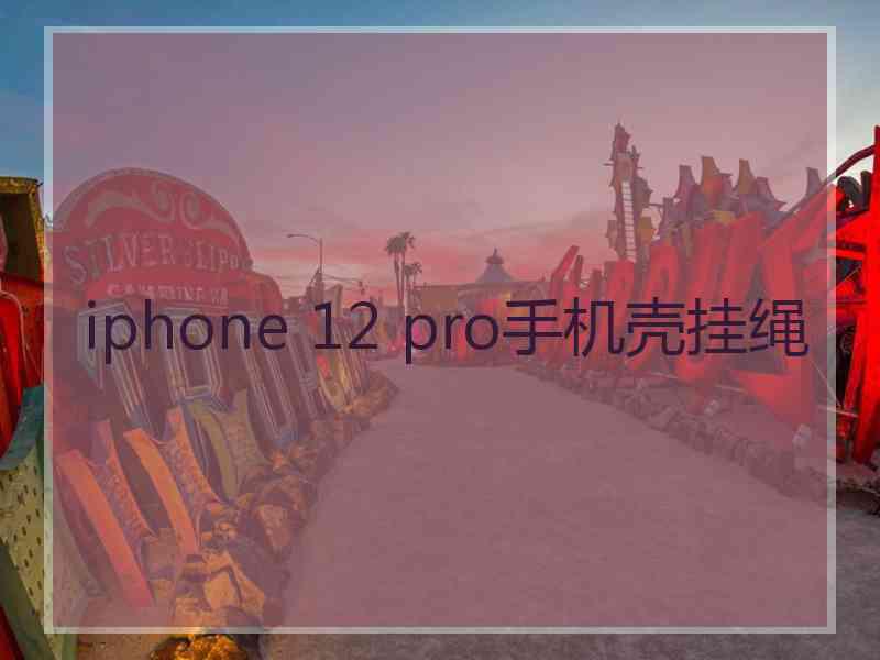 iphone 12 pro手机壳挂绳