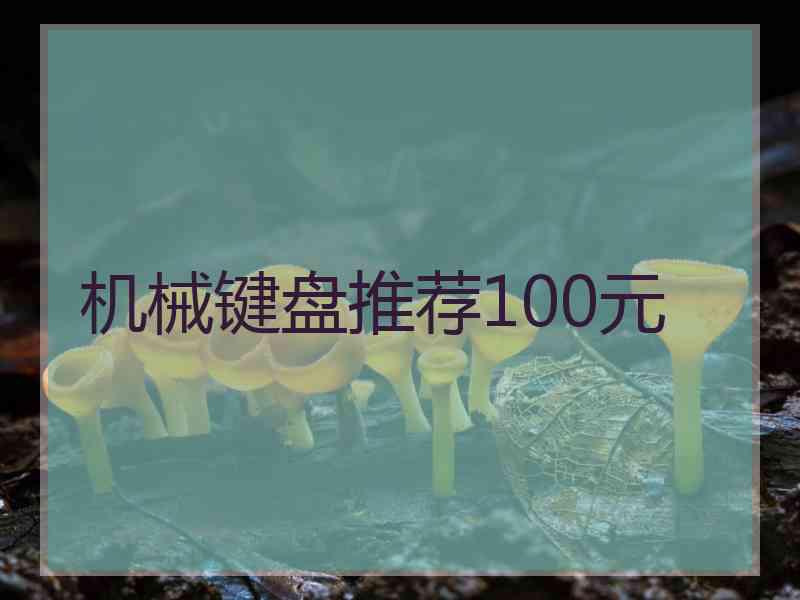 机械键盘推荐100元