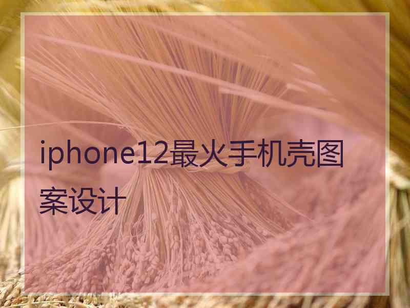 iphone12最火手机壳图案设计