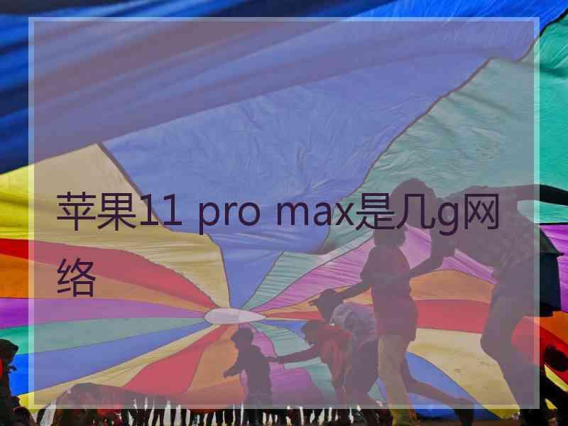 苹果11 pro max是几g网络