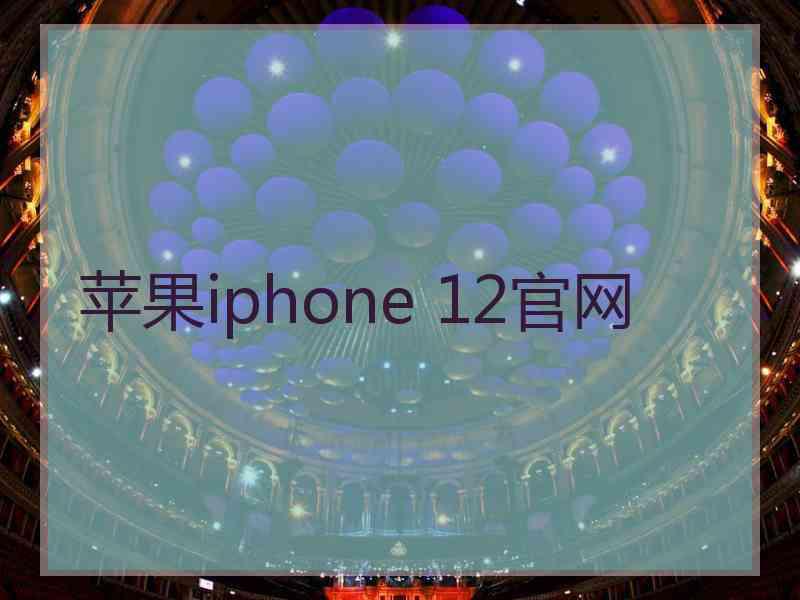 苹果iphone 12官网