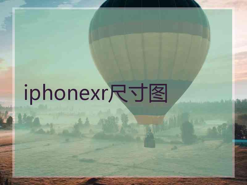 iphonexr尺寸图