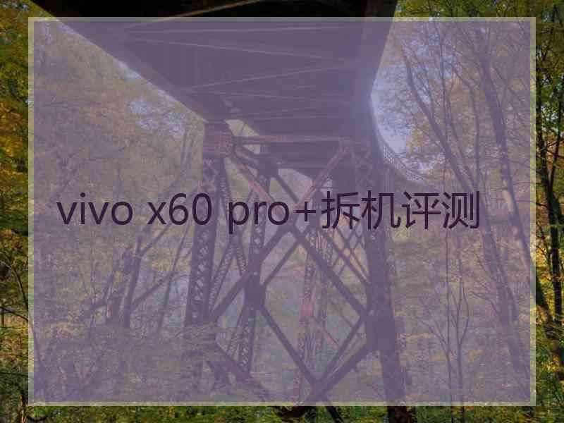 vivo x60 pro+拆机评测