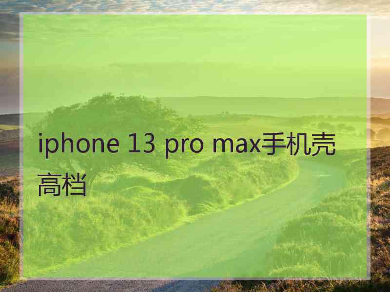 iphone 13 pro max手机壳高档