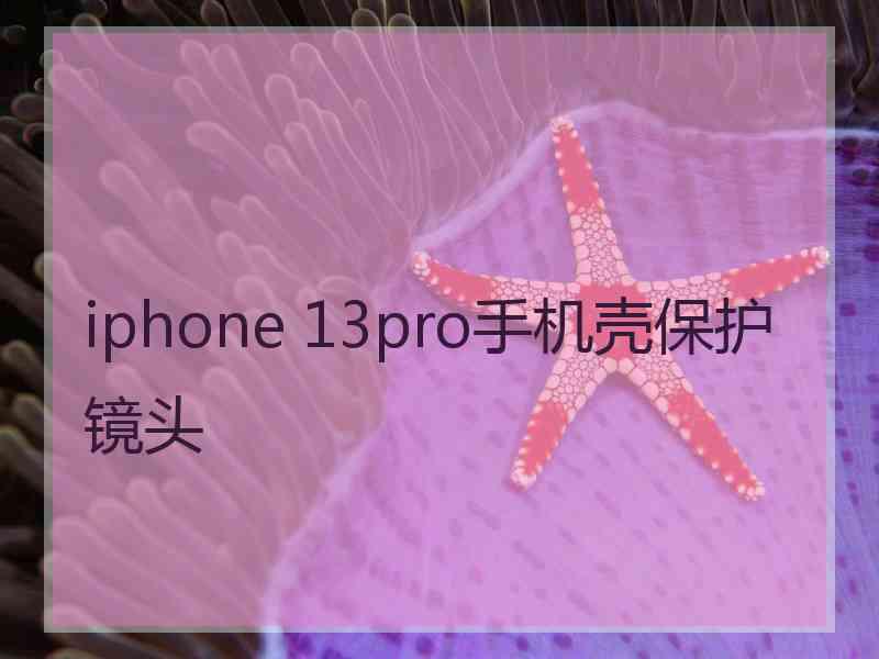 iphone 13pro手机壳保护镜头