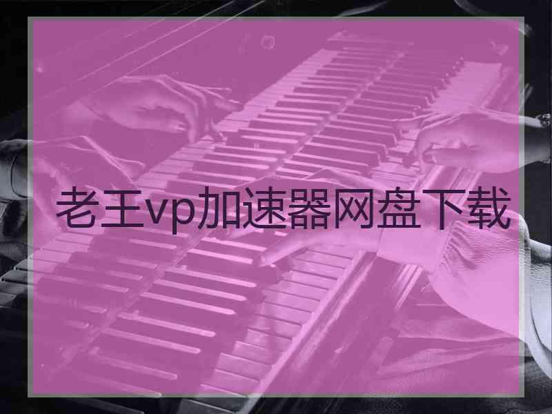 老王vp加速器网盘下载