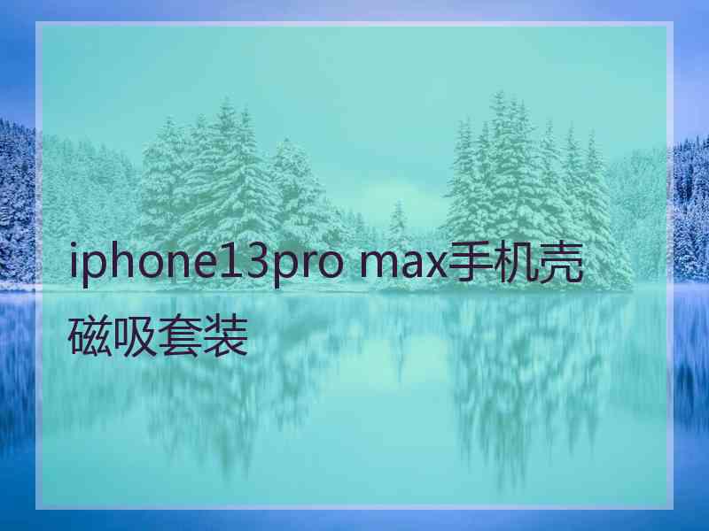 iphone13pro max手机壳磁吸套装