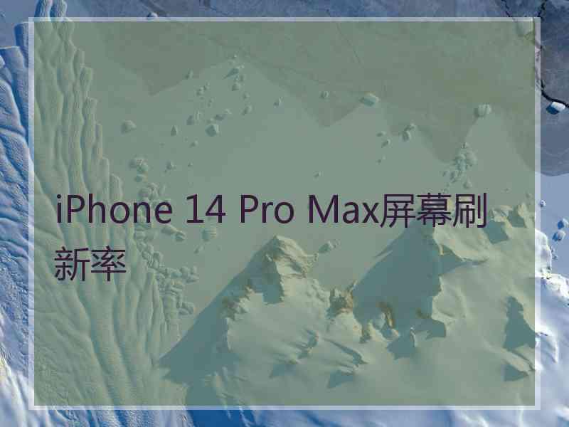 iPhone 14 Pro Max屏幕刷新率