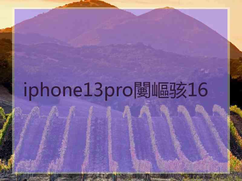 iphone13pro闄嶇骇16