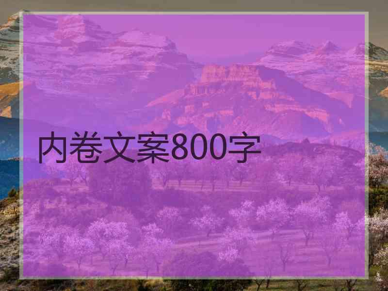 内卷文案800字