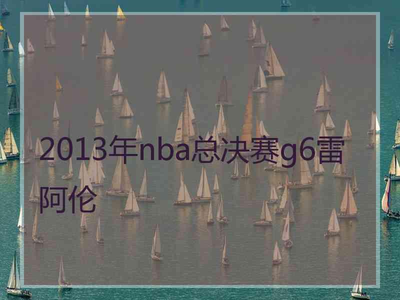 2013年nba总决赛g6雷阿伦